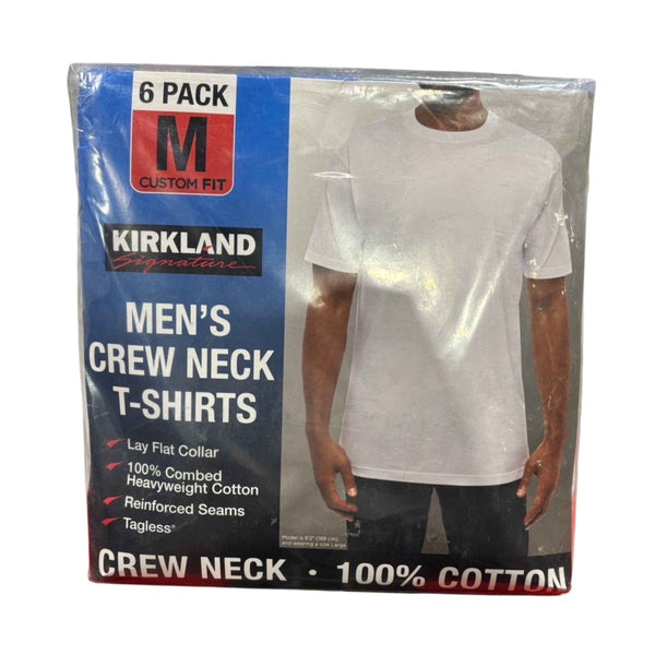 Kirkland Signature メンズ ホワイトTシャツ 6枚パック Mサイズ - ナショナルマート通販